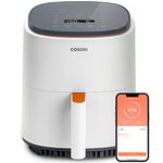 COSORI Air Fryer 4 Qt, 7 Cooking Functions Airfryer, 150+ Recipes on Free App, 97% less fat Freidora de Aire, Dishwasher-safe, Designed for 1-3 People, Lite 4.0-Quart Smart Air Fryer, White