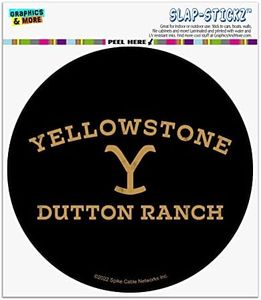 GRAPHICS & MORE Yellowstone TV Show Dutton Ranch Automotive Car Window Locker Circle Bumper Sticker