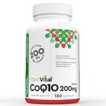 PlantVital's Coenzyme Q10 400mg (2 capsule per day) - CoQ10 Supplement - Support Cardiovascular Health with High-Potency coq10 Formula - Helps Reduce Migraine Frequency - 3 Months Supply - 180 Capsules