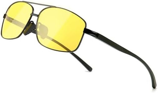 SUNGAIT Night Driving Glasses for Men Glare Reducing HD Night Vision Glasses Polarized Trendy Designer SGT458YS-HKHP