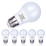 MorningLight 6 Pack A15 LED Bulb, 6.5W Equivalent 60 Watt Dimmable Light Bulb, 3000K Soft White, E26 Base, A15 LED Appliance Light Bulb for Ceiling Fan, Lighting Fixtures, 600LM