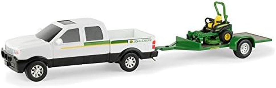 John Deere Dealer Truck With Trailer + Mower, 1:32 Scale