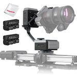 Zeapon PONS PT Motorized Pan Head 360 Degree Panoramic Shooting 50 kg Horizontal Load Fully Hidden 1/4 & 3/8 Screw Cap 2-axis Gimbal Stabilizer with NP-F550 Battery