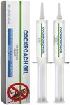 GNAUMORE Cockroach Killer，2PCS Cockroachh Trap，Roach Trap Master，Cockroaches Killer Gel Bait，Powerful Cockroach Repellent Insect Roach Killer，10g*2