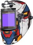 ARCCAPTAIN Large View 3.94" x 3.66" True Color Auto Darkening Welding Helmet with Light, Solar Powered Welding Hood, 4 Arc Sensor Wide Shade 4/5-9/9-13 for Stick MIG TIG Cut,MF