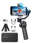 Hohem iSteady M6 Kit Smartphone Gimbal Stabilizer, Magnetic AI Tracking Sensor Fill Light, OLED Display, 3-Axis Phone Gimbal for iPhone Android, Phone Stabilizer for Video Recording, YouTube TikTok