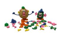 Craftplay Plastic Dough/Potato People Shapes | Pack of 52 face/Body Features | Make Your own Potato/Dough Person | Mr. Potato Head Shapes