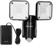 DEWENWILS Outdoor Motion Sensor Light, Battery Powered Flood Light, LED Security Light with 2 Adjustable Heads, 800LM 6000K Super Bright, IP44 Waterproof Auto ON/Off for Garage, Yard, Porch