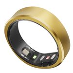 RingConn Smart Ring, No App Subscription, Size First with Sizing Kit, 7-Day Battery Life Activity & Sleep Tracker/Stress/Heart Rate Monitor, Waterproof Compatible with iOS & Android(Gold, Size 10)