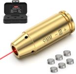 Feyachi Bore Sight 9mm Red Laser Zeroing Boresighter with 3 Sets of Batteries