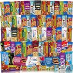 Snacks Variety Pack for Adults, (72 Count) Bars & Nuts Variety, Assorted Packaged Granola Bars, Breakfast Bars, Nuts, and Trail Mix Individual Packs - Great for Home, Lunches, Work, Office, Meetings