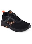 Campus Men's Hurricane BLK/N.ORG Running Shoes - 7UK/India 6G-842