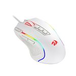 Redragon M612 Predator RGB Gaming Mouse, 8000 DPI Wired Optical Gamer Mouse with 11 Programmable Buttons & 5 Backlit Modes, Software Supports DIY Keybinds Rapid Fire Button, White