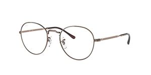 Ray-Ban RX3582V Metal Eyeglass Frames, Antique Copper/Demo Lens, 49 mm