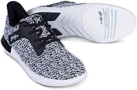 KR Strikeforce Lux Wide Womens Athletic Bowling Shoe (us_Footwear_Size_System, Adult, Women, Numeric, Wide, Numeric_8_Point_5) White/Black