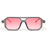 Noir Gaze Retro Square 26 Light Weight Uv Protected Sunglasses For Men Along With Moledtemple Of The Shades It Become A Trendy 100% Uv Protection Classic (Grey Shades)