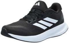 adidas Women's Run Falcon 5 Sneaker, Black/White/Black, 7 UK