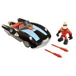 The Incredibles 2 Incredibile Car & Mr. Incredible Action Figure 2-Piece Set, Black Car and Red Mr. Incredible Figure, Medium