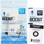 Integra Boost 2-Way Humidity Control Pack - Preserve Flavor & Control Humidity at 62% RH - Moisture Absorber for Herbs, Spices & More - 4 Gram (Pack of 6)