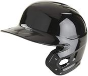 Rawlings | MACH Single Ear Batting Helmet | Right Hand Batter | Medium | Black