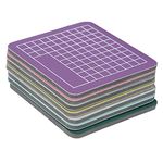 Self-Healing Cutting Mat,7Pcs 2.4 x 2.4 Inch Cutting Pad Colorful Handicraft Carving Self Healing Mini Mat Hand‑Made Accessories for Stamp Carving, Paper Cutting, Craft Paper Carving