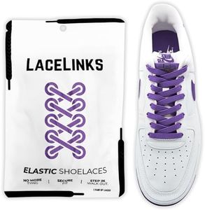 LaceLinks Elastic No Tie Shoe Laces – Quick Lock Stretchy Shoelaces for Adults & Kids, Sneakers, Running and Casual Shoes