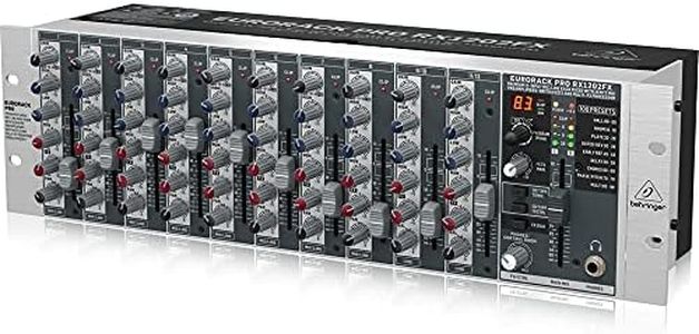 Behringer RX1202FX V2 Premium 12-Input Mic/Line Rack Mixer with XENYX Mic Preamplifiers, British EQ's and Multi-FX Processor