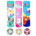 FunBlast Kaleidoscope for Kids, Pack of 3 Fun Magic Kaleidoscopes, Best Birthday Return Gifts for Kids, Kaleidoscope for Kids Return Gift, Toy for Kids, Return Gifts for Kids (Color May Vary)