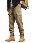 Lymio Men Cargo || Men Cargo Pants || Men Cargo Pants Cotton || Cargos for Men (71-L) Khakhi