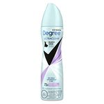 Degree UltraClear Black+White Dry Spray Antiperspirant Deodorant for Women with 72H Sweat & Odour Protection Pure Fresh Anti Yellow Stains and White Marks 107g