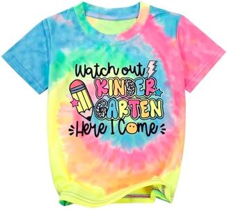 UNIQUEONE Watch Out Kindergarten Shirt for Boys Girls First Day of Preschool Tshirt Little Kids 2025 Back to School Gift Tee