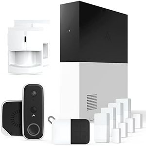 Abode 9 Piece Wireless Smart Security System - Works with Apple HomeKit, Z-Wave and Zigbee Devices - Expandable to Protect Your Whole Home - Easy DIY Installation - Optional Professional Monitoring
