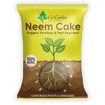 Go Garden Neem Cake (400 grams) Powder 100% Organic Fertilizer for Plants | Fertilizer for Plants, No-Harmful Chemicals, Pest Repellent,Natural Plant Fertilizer & Pest Repellent