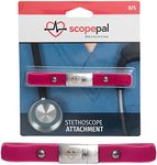 ScopePal Clip for Stethoscopes, Stethoscope Clip for Doctors, Nurses, Medical Students, Stethoscope Accessory Compatible with 3M Littmann Classic III, Lightweight II S.E, and More, Pink