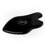 Roll-On Jade Gua Sha Touch' Lift - Black - Tones the Oval of the Face - Helps to Fight Against Cutaneous Release - Reactivates Micro-Circulation - 100% Natural Ethically Sourced Stones