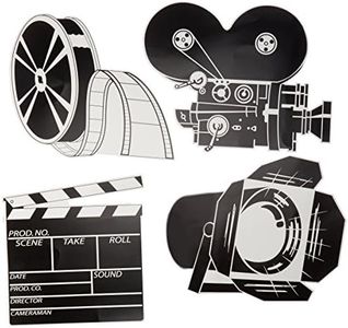 Pkgd Movie Set Cutouts Party Accessory (1 count) (4/Pkg)