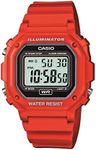 Casio F-108WHC-4ACF Classic Red Stainless Steel Watch