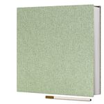 Vienrose Photo Album Self Adhesive 4x6 5x7 3x5 8.5x11 Scrapbook Album DIY Scrap Book with A Metallic Pen (33x32CM60Pages, Grassgreen)