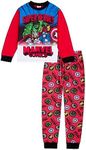 Marvel Comics Boys Pyjamas, Incredible Hulk Iron Man Thor and Captain America Pjs Set For Boys 5-6 Years
