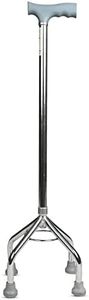 Entros Quadripod 4 Legs Walking Stick KL932 | Aluminum Frame with Height Adjustable | Lightweight Walking Stick with Anti-Skid Base | Walking Stick for Senior Citizen, Patients & Handicaps