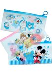 Himanshu Trading Company Kids Transparent Stationery Pouch Pack of 2 for Pen, Pencil and Other Stationery Items