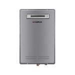 CAMPLUX Propane Tankless Water Heater Outdoor, 5.28 GPM, WA528 Whole House Gas Hot Water Heater 150,000 BTU, Gray