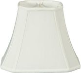 Royal Designs Rectangle Cut Corner Lamp Shade - White - 6 x 8 x 9 x 14 x 10.5