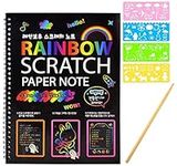 Rainbow Magic Scratch Art Paper Bla