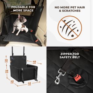 Wuglo Extra Stable Dog Car Seat – Secure Pet Booster for Cars