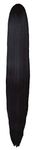 CiCiCa –“PT02”, Synthetic Ponytail Hair Extensions, Jaw/Claw Clip Ponytails, Drawstring Ponytails, 30" Long Ponytails, Straight Ponytails, Color #4, Darkest Brown Ponytails, Heat-Resistant Hair Pony for Women.