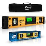 Digital Level Shefio - 18 Inch Level - Magnetic, Ip54 Dustproof And Waterproof - Protractor - Includes Batteries And Carrying Case - Smart Level