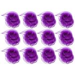 PATIKIL Dance Scarves, 12 Pcs Square Juggling Scarves 24 by 24 Inches for Play Magic Music Activity Juggling Dressing, Purple