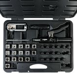 ARES 18010 - Universal Hydraulic Flaring Tool Set - Create 45 Degree Single or Double Flares, ISO and DIN Bubble Flares, Push Connect Flares and GM Fuel Line Flares