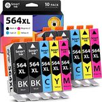 Smart Ink Compatible Ink Cartridges for HP 564 XL 564XL High Yield 10 Pack(4BK & 2C/M/Y) for HP 3520 3521 3522 3070A 4610 4620 4622 5510 5512 5515 5520 5522 5525 6510 6515 6520 6525 B209a B210a B210e